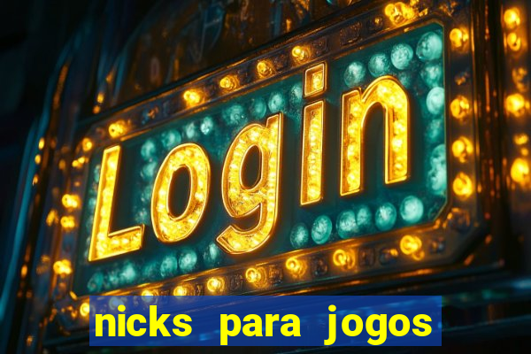 nicks para jogos de tiro